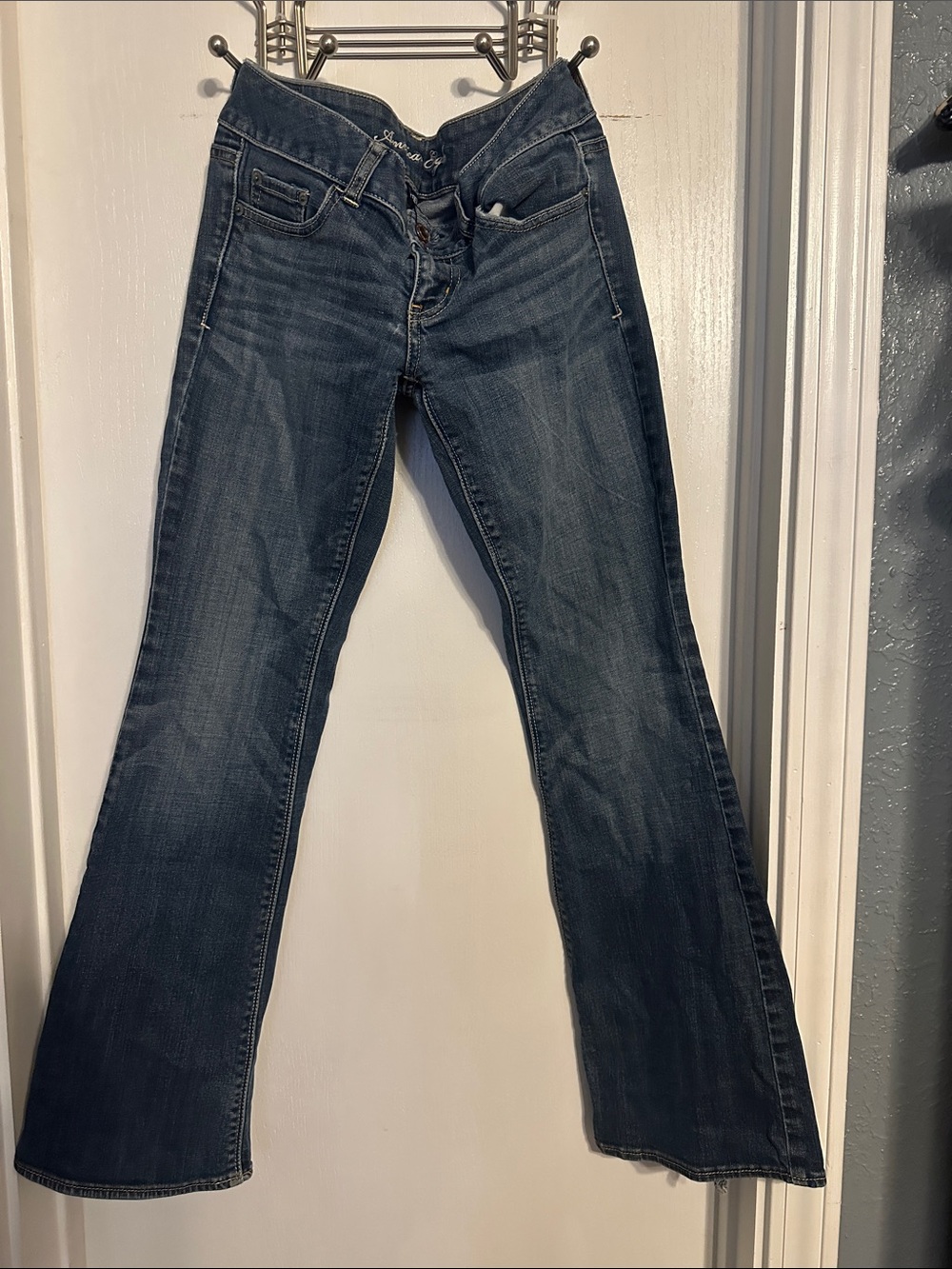 Classic Women's Dark Blue Bootcut Jeans
